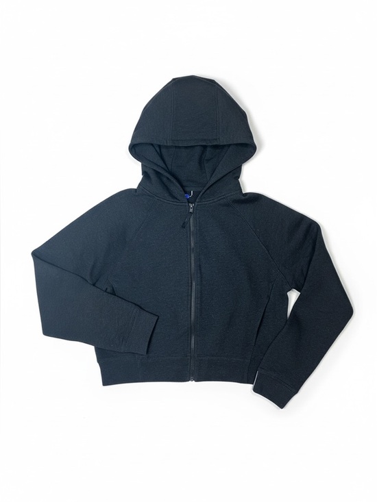 Kit and Ace Tops - Kit and Ace Zip Up Hoodie Charcoal Grey Cotton Size M Cropped
